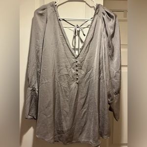 Express Blouse Grey Size Large
